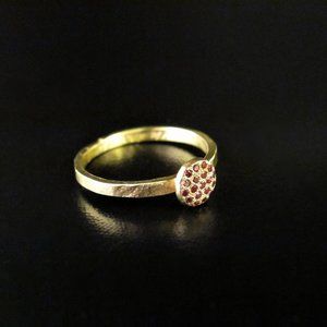 Ruby ring. 14K solid yellow gold ring with 19 Ruby